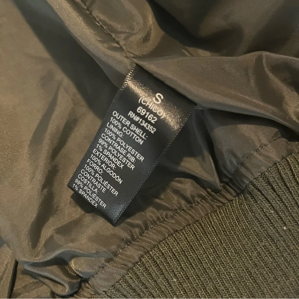 Ambiance Small Olive Bomber Jacket - Picture 8 of 16